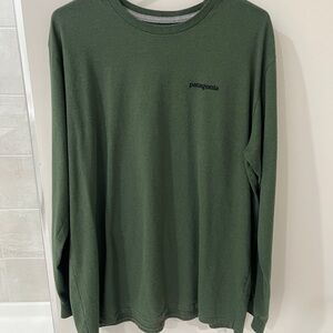 Patagonia Men's Forest Green Long Sleeve Tee